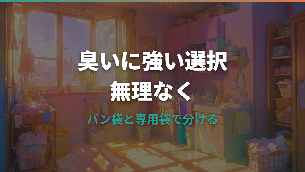 パン袋はおむつ臭対策に使える？理由・サイズ・BOS比較まで解説