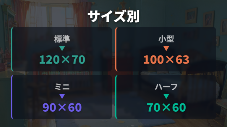対象年齢と使用期間の違いはサイズと家庭環境で変わる