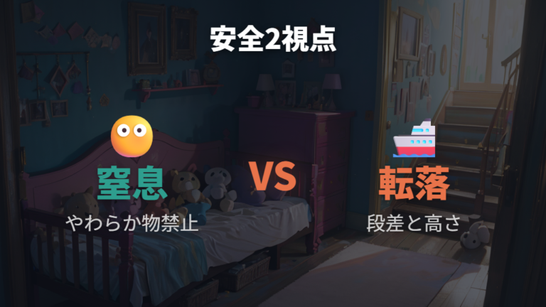 布団や添い寝で代用する注意点は窒息と転落を分けて考える