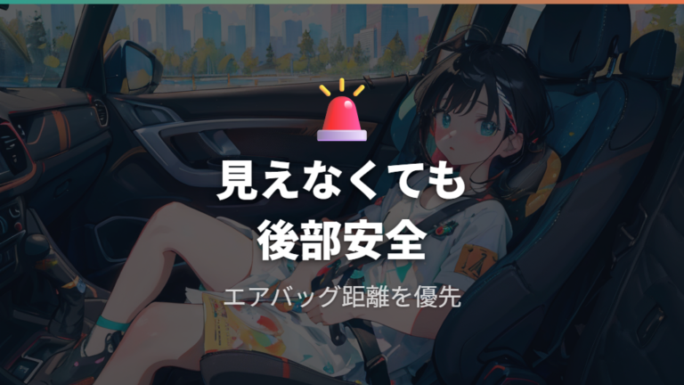 助手席が危険とされる理由はエアバッグとの距離にある