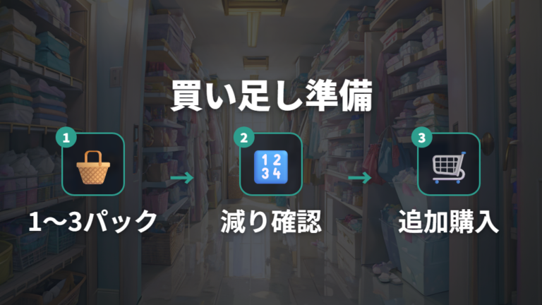 新生児用おむつを買いすぎない準備は少量購入と買い足し環境が鍵