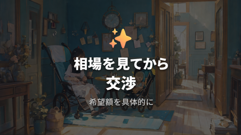 安く買う交渉のコツは相場確認と丁寧な金額提示