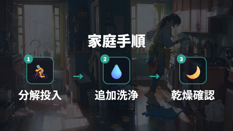 食洗機後の消毒と乾燥の手順を家庭用に組み立てる