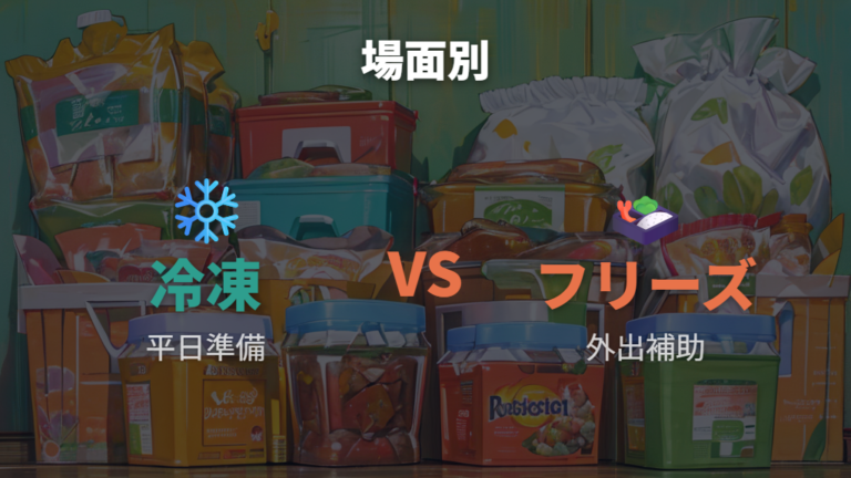 手作りとの違いと使い分けを冷凍ストックと比べる