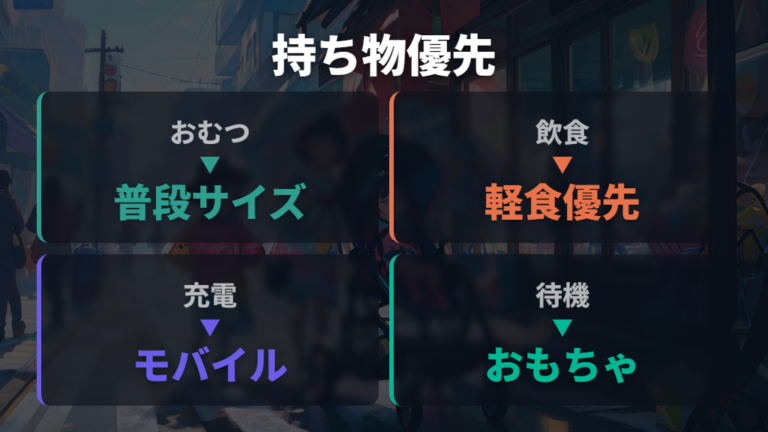 赤ちゃん連れの持ち物リストは現地調達に頼りすぎない