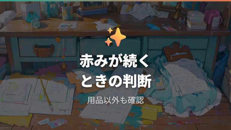 赤みが続くときは布おむつかぶれ以外も疑う