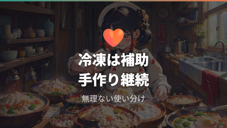 食材を使った簡単アレンジで一から手作りにこだわりすぎない