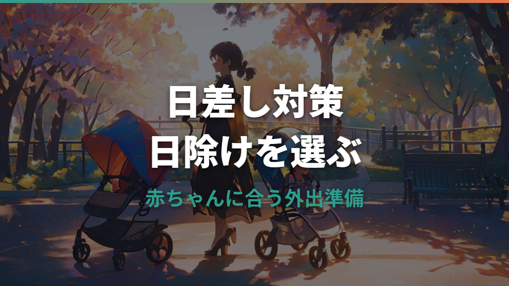 ベビーカーの日除けは必要？後付けの選び方と在庫確認の注意点