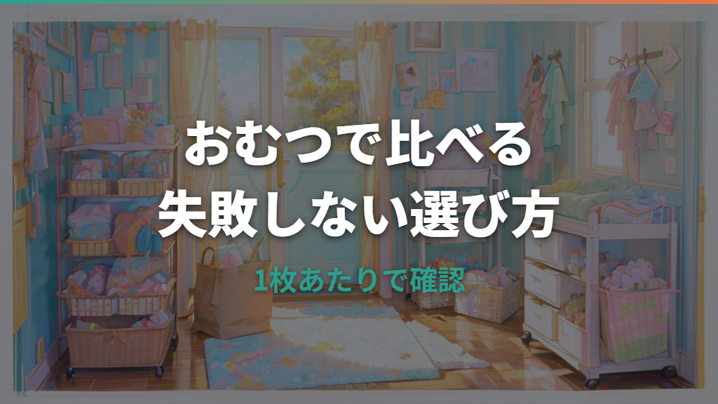おむつはどこが安い？1枚あたりで比べる買い方