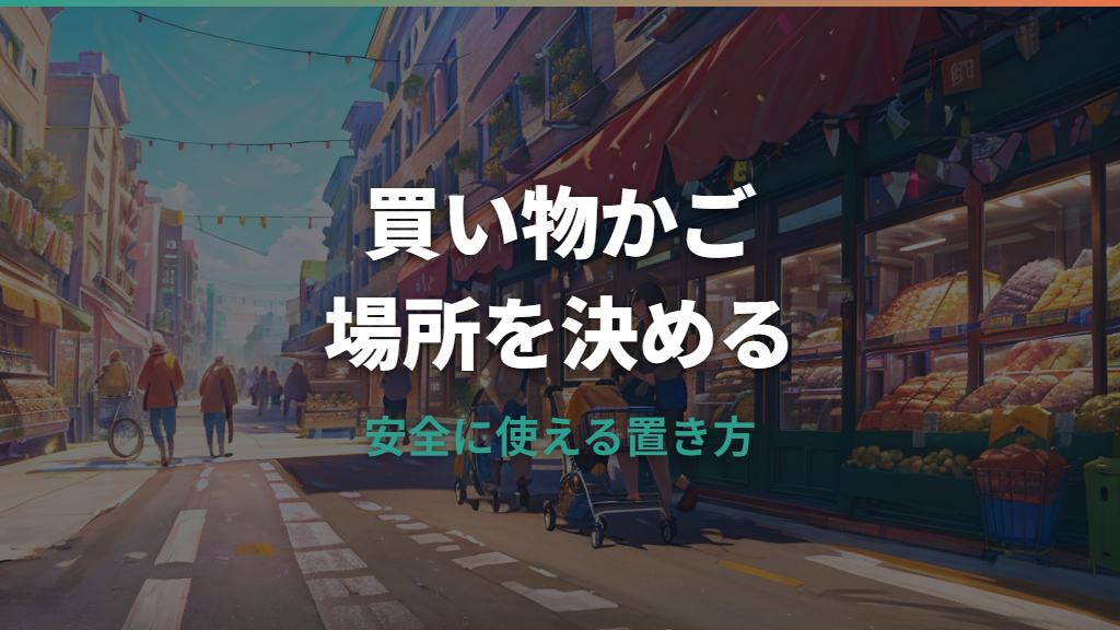 買い物かごはベビーカーのどこに置く？安全な置き場所と便利グッズの選び方