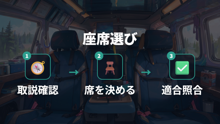 取り付けできる座席位置はセカンドシートとサードシートを基準にする