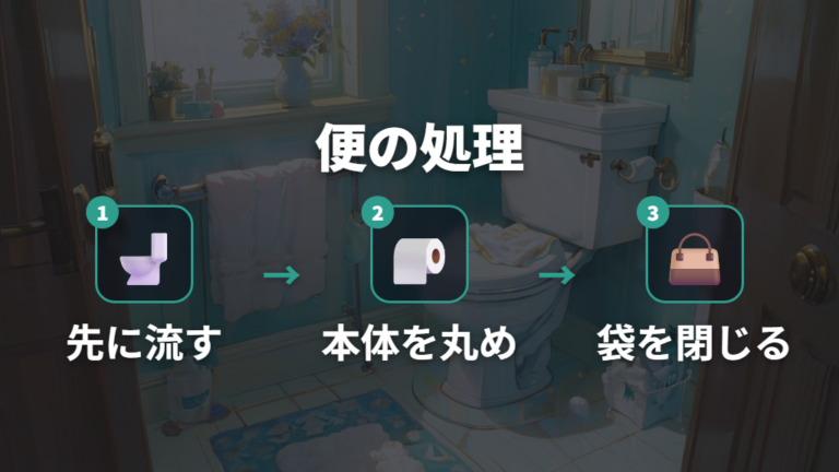 うんちは捨てる前に流すべきかを便の状態で考える