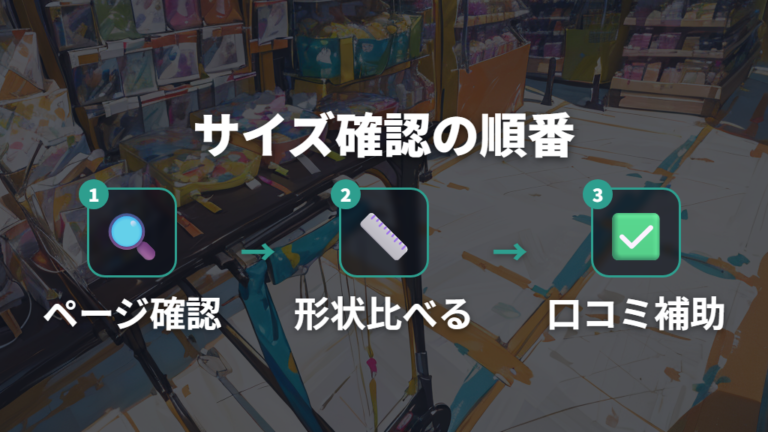 後付け用品のサイズは商品ページと本体形状を確認する