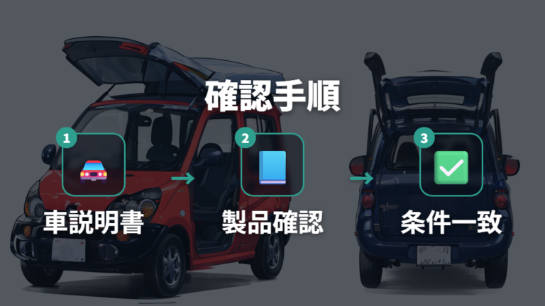 ISOFIX適合の確認方法は車と製品の説明書を照合する