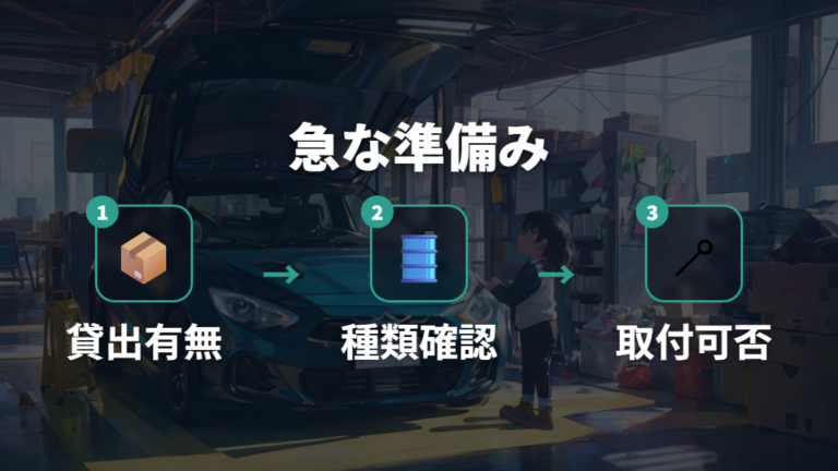 当日レンタルの使い勝手は会社ごとに確認する
