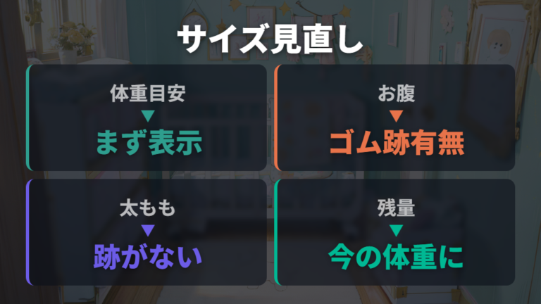 サイズ別の体重目安と選び方は古いストックにも当てはめる
