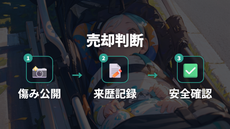 古いベビーカーが売れる条件は写真と状態確認で見極める